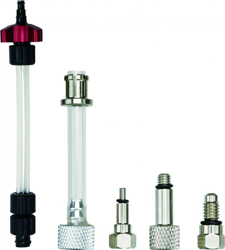 Jagwire Ersatz-Adapter-Set Pro Bleed Kit Silber - Bremsadapter für DOT & Mineralöl