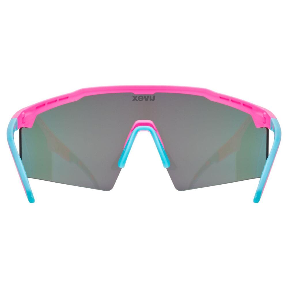 uvex Flowline Pink Matt - Mirror Blue Sonnenbrille, Einheitsgröße