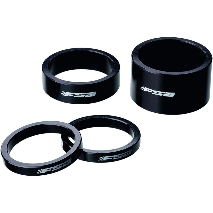 FSA Vorbauspacer Alu 1 1/8" 20 mm Schwarz - präzise Lenkerhöhen-Anpassung