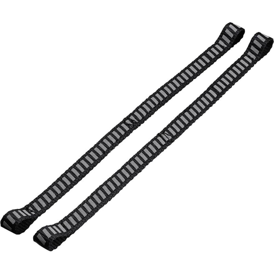 Zwei schwarze SHIMANO Mini-Power-Straps für SH-XM900 Fahrradschuhe Größe 45-46 auf weißem Hintergrund.