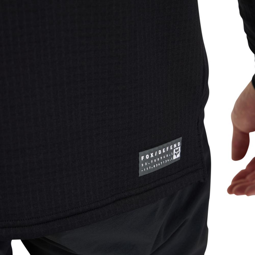 FOX Defend Thermal MTB-Hoodie Schwarz L mit Polartec Power Grid