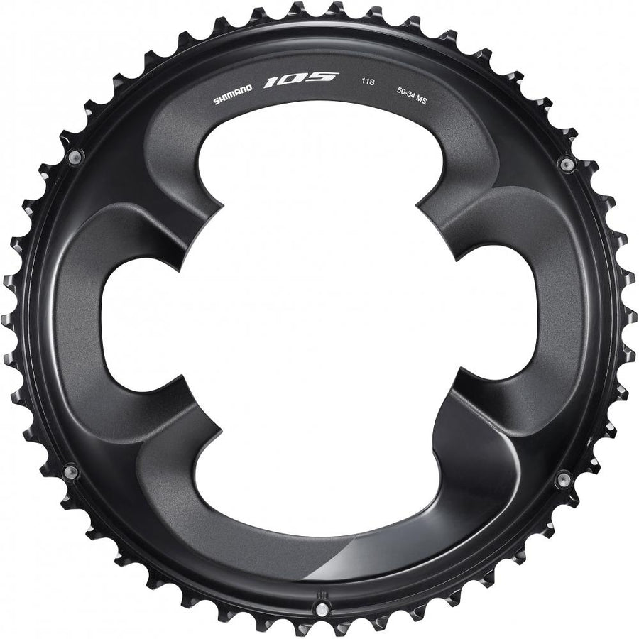 SHIMANO Kettenblatt 105 FC-R7000 50 Zähne Schwarz - präzise Schaltperformance für Rennräder