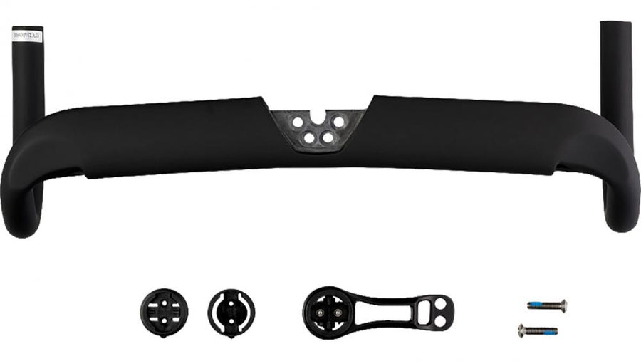 Look Combo Aero HB Lenker 40cm stealth matt schwarz - aerodynamischer Carbon Rennradlenker für integrierte Kabelverlegung, hohe Steifigkeit und Kontrolle