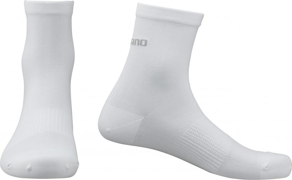 SHIMANO PERFORMANCE MID SOCKS WHITE Größe 41-42 WHITE - atmungsaktive Radsocken