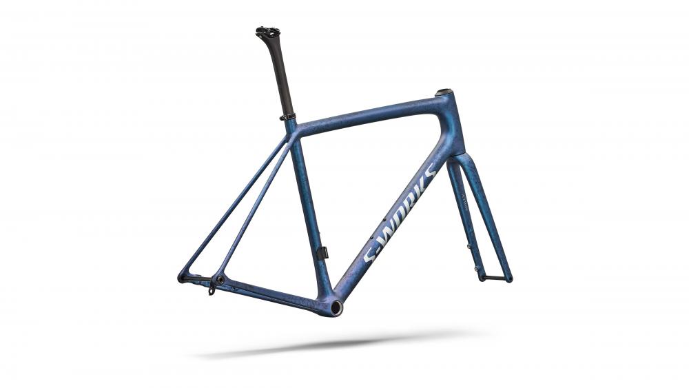 Specialized Aethos SW Rennrad Rahmenset - Cypress/Prism Chameleon/Grey Blue/Shadow Silver - Größe 52 - Fahrradrahmen