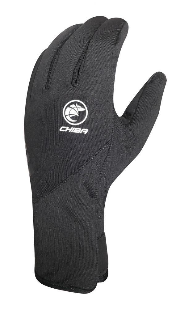 CHIBA Softshell Light - Fahrradhandschuhe schwarz, winddicht, Touchfunktion, Gr. M