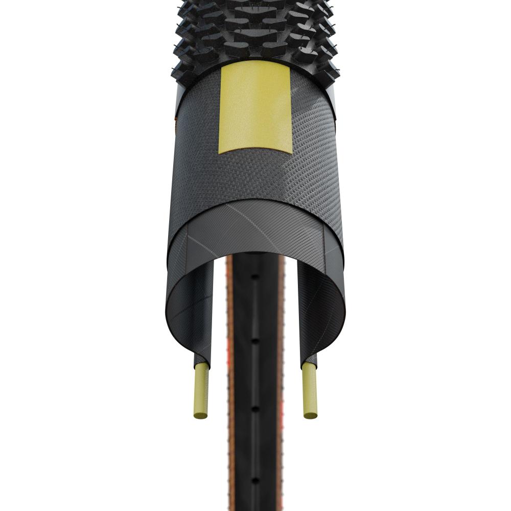 Schwalbe G-One R 28x1.50 Zoll (40-622) schwarz/braun, Tubeless Easy (TLE), faltbar, Super Race Karkasse, V-Guard Pannenschutz, Addix Race Compound, transparenten Seitenwänden, E-25 geeignet, HS610 Profil