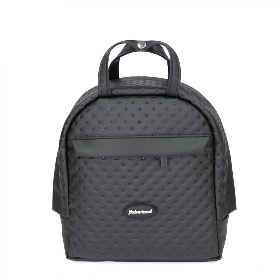 Haberland Rucksack-Lenkertasche Bella schwarz - flexible Lenkertasche & Rucksack