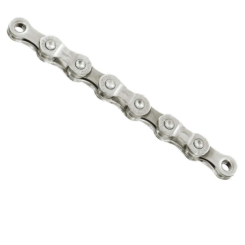 Sunrace CNM94 Fahrradkette 9-fach, 116 Glieder, silber, kompatibel mit Shimano & SRAM.