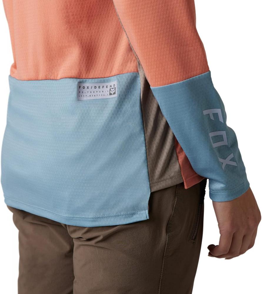 FOX Defend Damen MTB-Langarmtrikot S - Salmon mit TruDri
