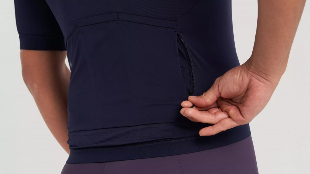 PRIME JERSEY SS MEN - Herren Kurzarm Trikot aus recycelten Materialien - Dunkelblau Größe S