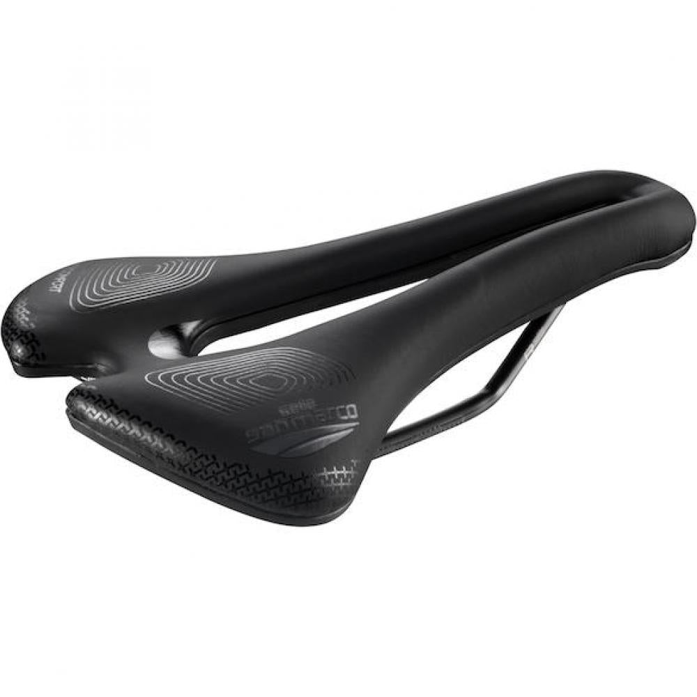 Selle San Marco Sattel Aspide Short Supercomfort Racing 140 x 250 mm Schwarz - maximaler Komfort