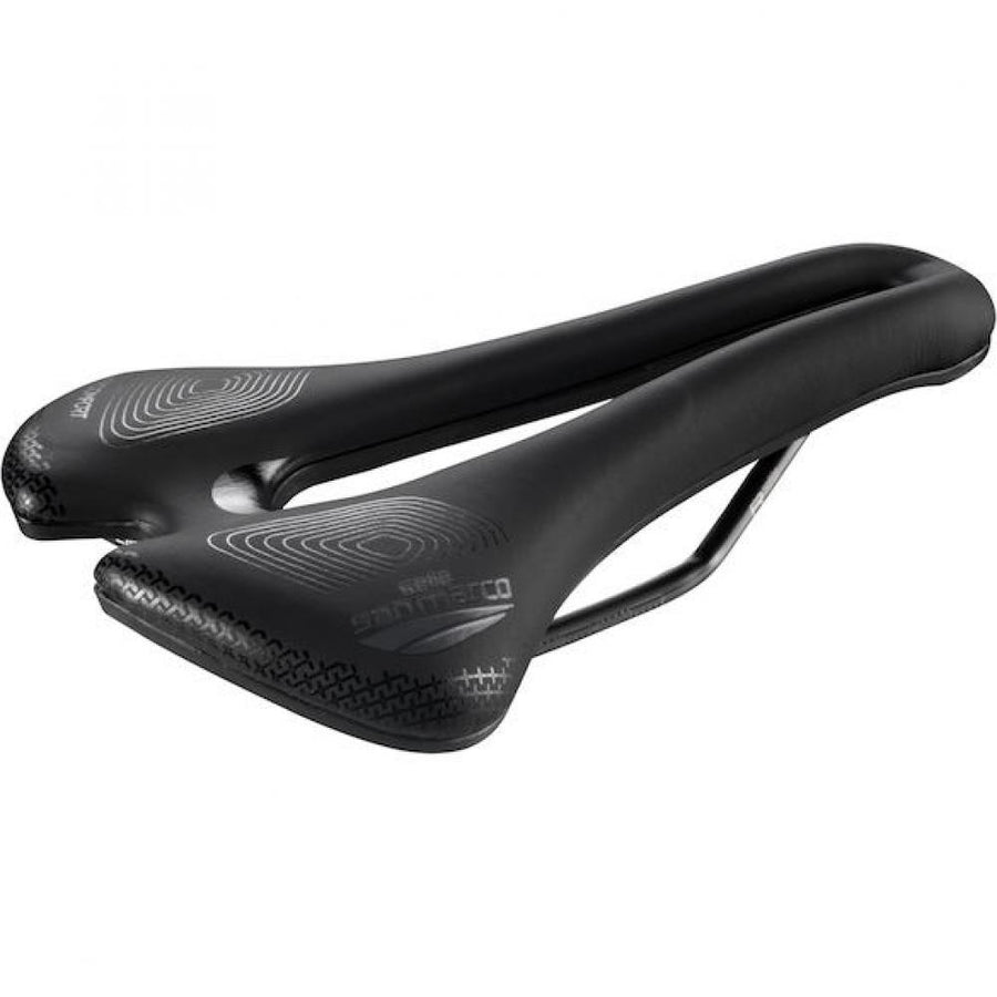 Selle San Marco Sattel Aspide Short Supercomfort Racing 140 x 250 mm Schwarz - maximaler Komfort