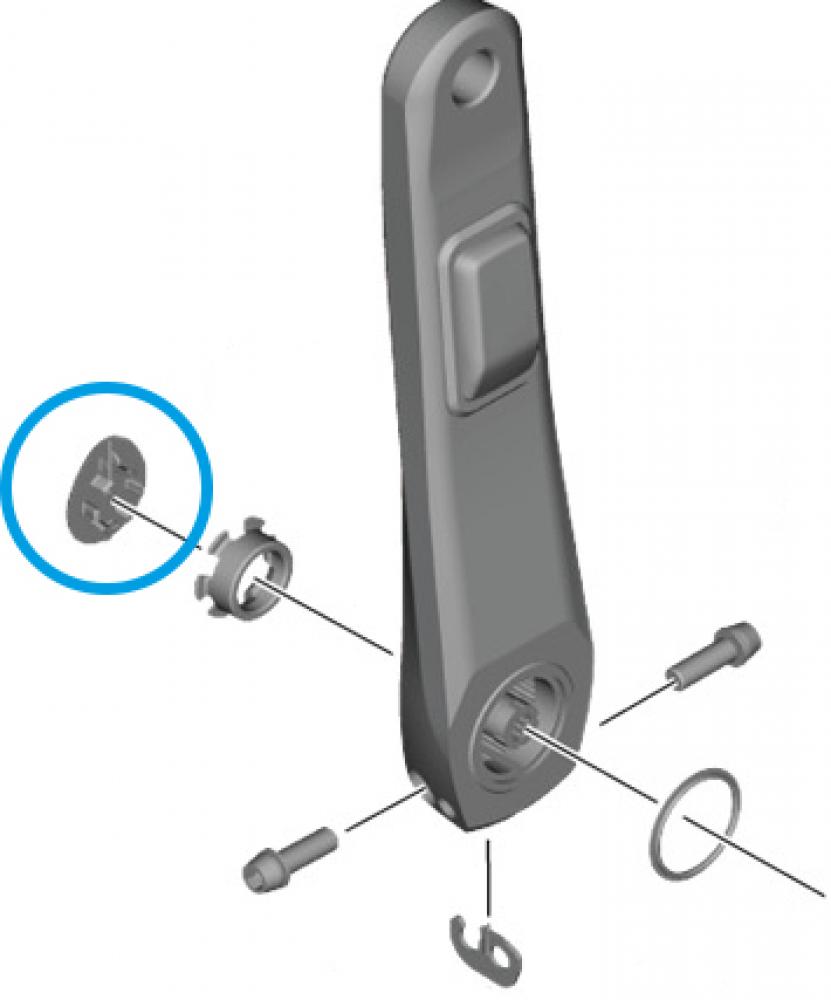 SHIMANO Abdeckkappe FC-R9200-P Abdeckkappe - Schutzkappe für Kurbelarm-Sensor FC-R9200-P