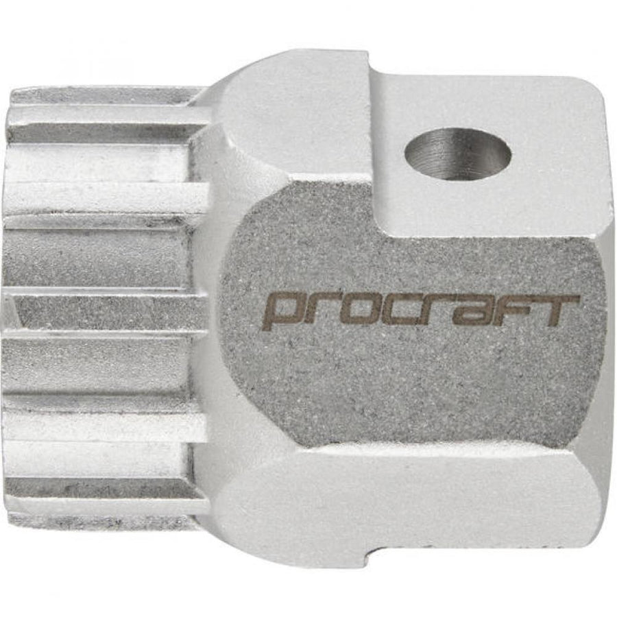 Procraft Kassettenabzieher Essential HG Silber mit 1/2 Zoll Antrieb für präzisen Kassettenwechsel am Fahrrad.