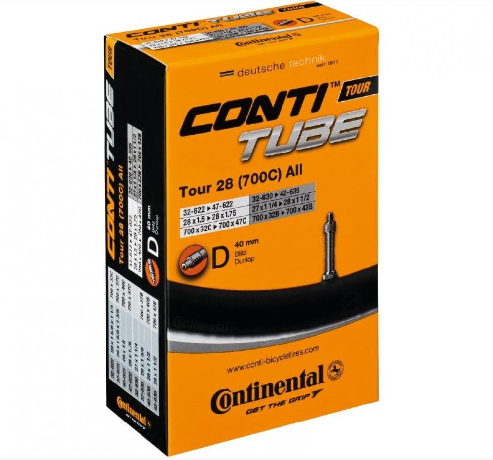 Continental Conti Tube Tour 28 All Fahrradschlauch Blitzventil. Passend für 28x1.75 Reifen.