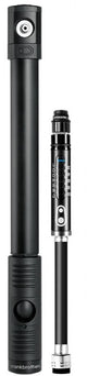 Crankbrothers Klic HP Handpumpe analoges Manometer inkl. Rahmenhalter Midnight Edition black