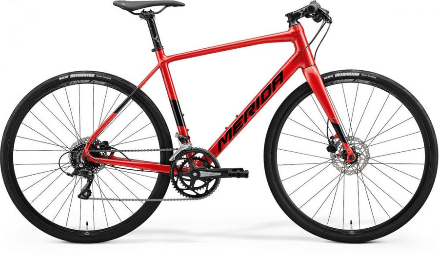 Merida SPEEDER 200 HP4 rot/schwarz S (50) Rot/Schwarz - sportives Fitness-Bike für schnelle Pendler