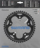 SHIMANO Kettenblatt FC-CX50 46 Zähne Schwarz - präziser Antrieb für Cyclocross und Straßenräder