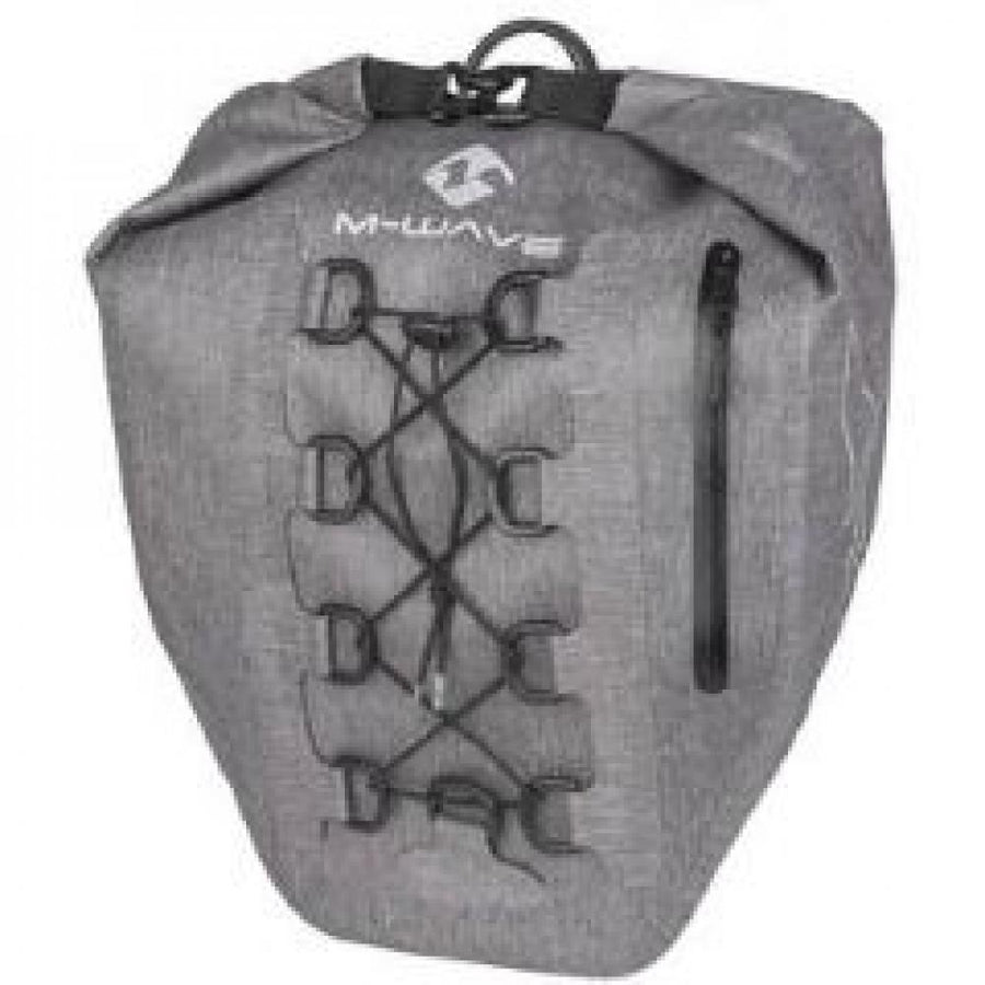 M-WAVE Suburban Carry Gepäckträgertasche 25 l, 100 % wasserdicht, Clip-On & Hakenbefestigung