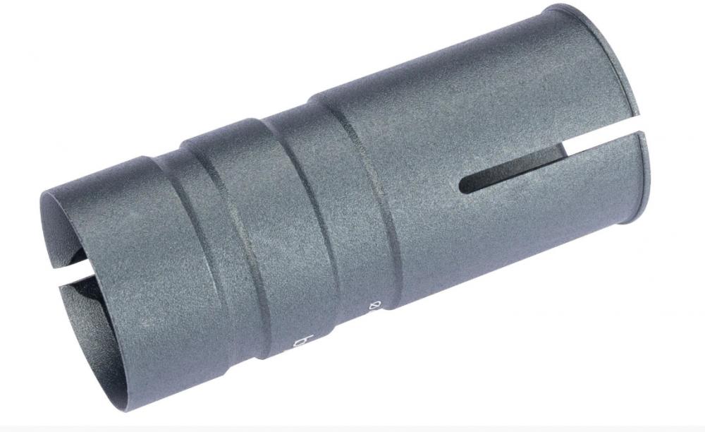 G. Shim Reduzierhülse Für Sattelstütze Ø 40,0 Auf 33,9 Mm Grau Eloxiert, Alu Doppelt Geschlitzt, 100 Mm Länge