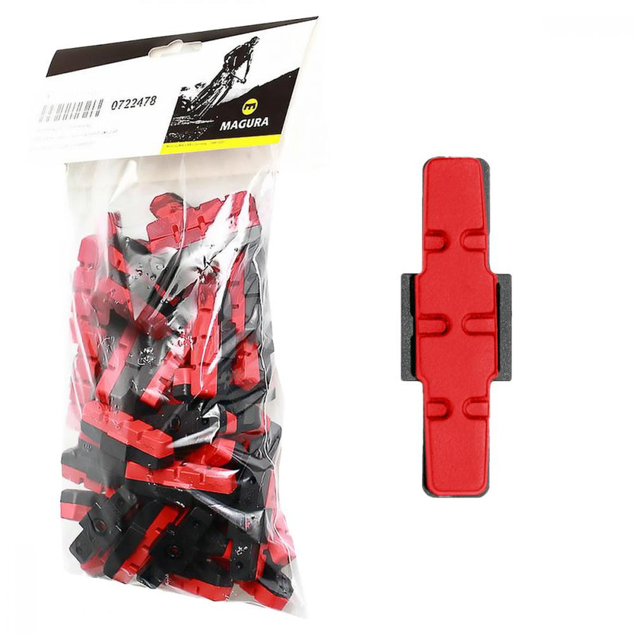 MAGURA Bremsbelag rot (VE = 25 Sets) - zuverlässige Bremsleistung im Dauereinsatz