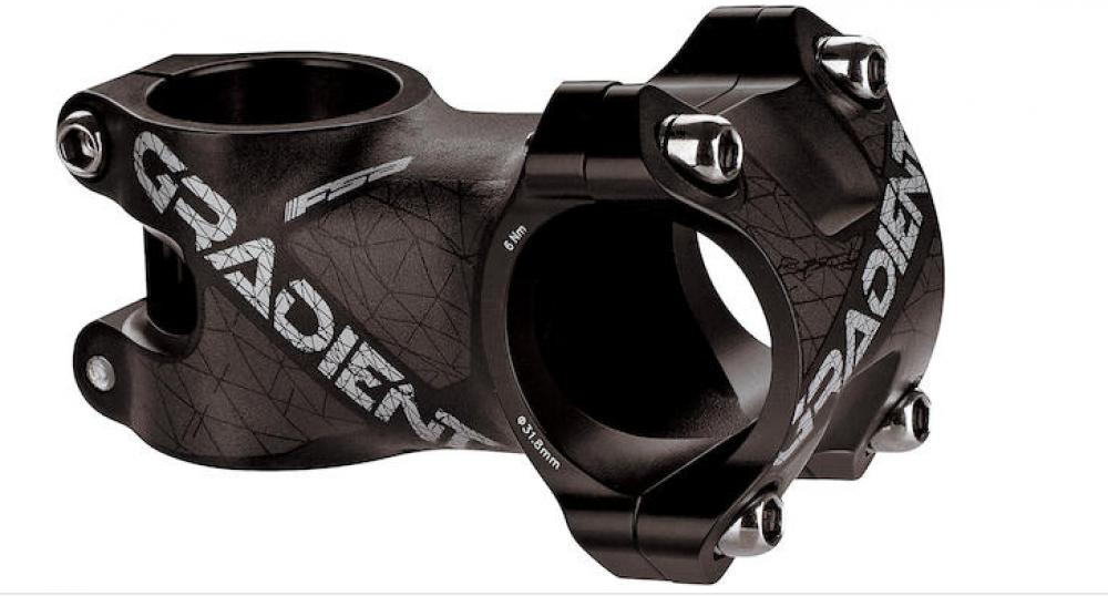 Vorbau Gradient +6° 31,8 X 60 Mm Schwarz - Al2014 Aluminium Mountainbike-vorbau