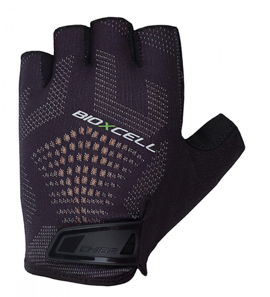 CHIBA BioXCell Super Fly - Radhandschuhe kurz, S, schwarz/schwarz, BioXCell-Polsterung