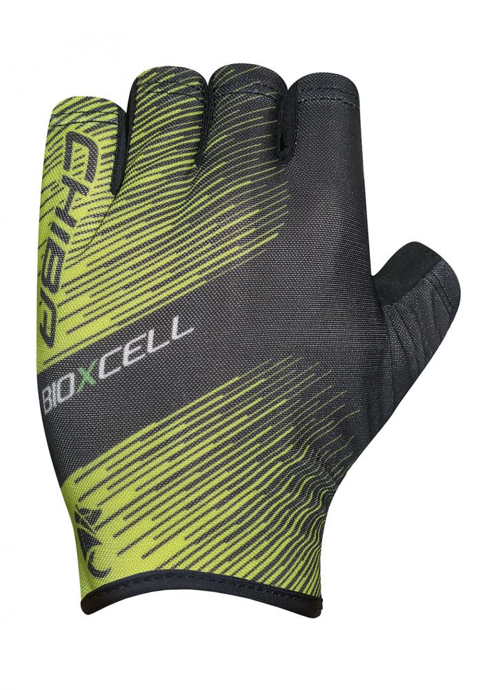 CHIBA BioXCell Tan Through - Radhandschuhe XS neongelb/schwarz mit BioXCell-Polsterung