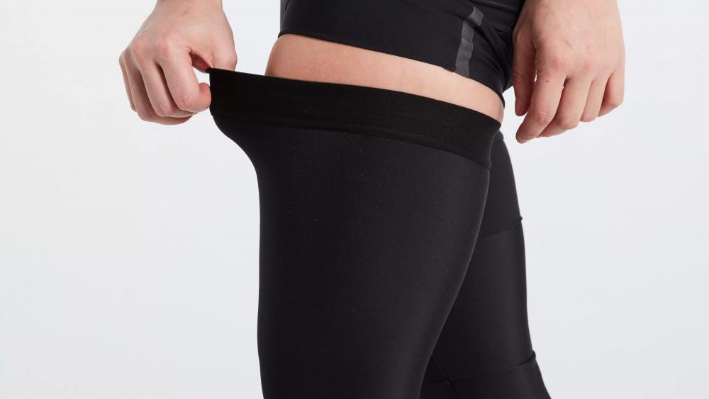 Thermal Beinwärmer Schwarz XXXL - Wärmende Leg Warmer für Radsport - Bekleidung