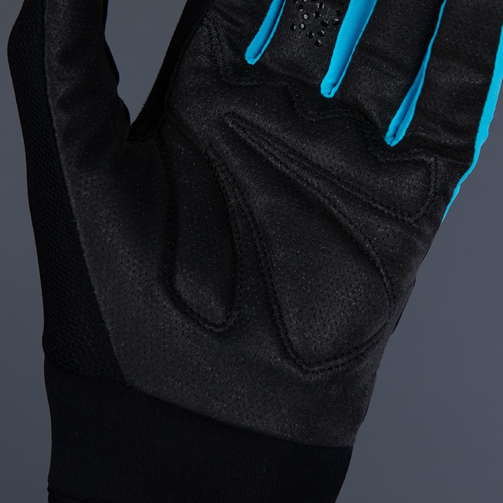 CHIBA Blade - Radhandschuhe kurz, schwarz/türkis, S, atmungsaktiv, Touchfinger