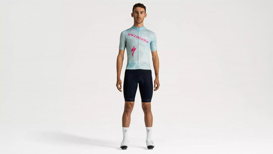FOUNDATION SBC FOUNDATION GRAPHIC JERSEY SS MEN SEA/RBLPNK FOCAL XS - Radtrikot kurzarm
