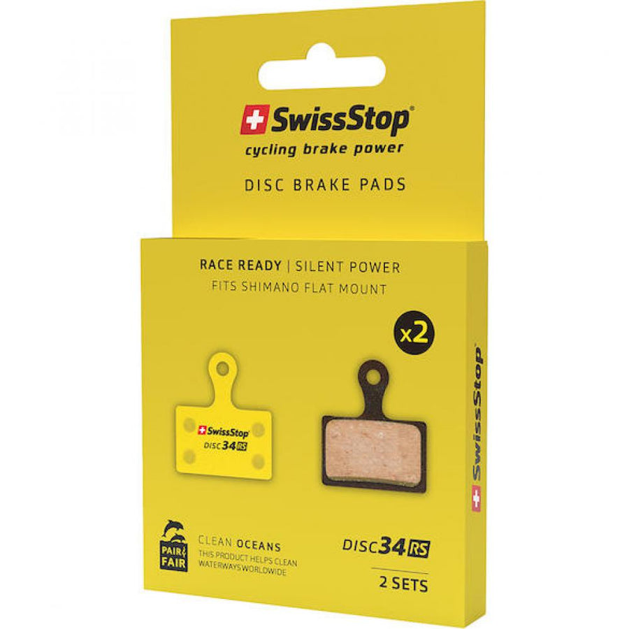 Bremsbeläge SwissStop Disc 34 E Bremsbeläge 34 - leistungsstarke Scheibenbremsbeläge für Shimano
