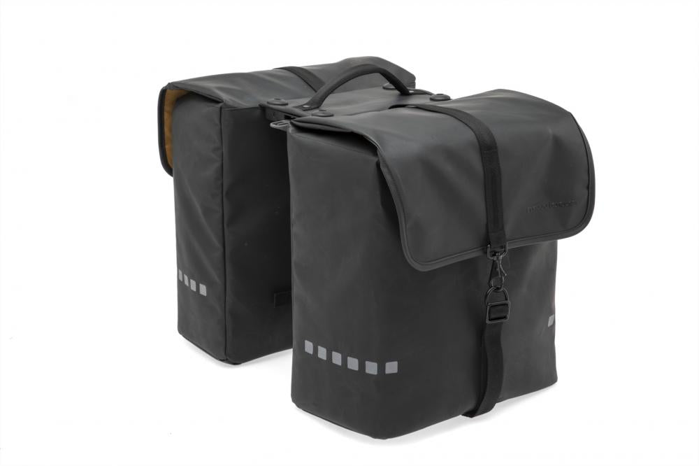 New Looxs Doppelpacktasche Nova Double Racktime 2.0 2 x ca. 15-20 l Black - sportliche Gepäckträgertasche