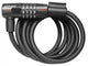 Trelock Zahlenspiralkabelschloss 180 cm D12 mm SK 312/180/12 schwarz mit Halter ZK 234