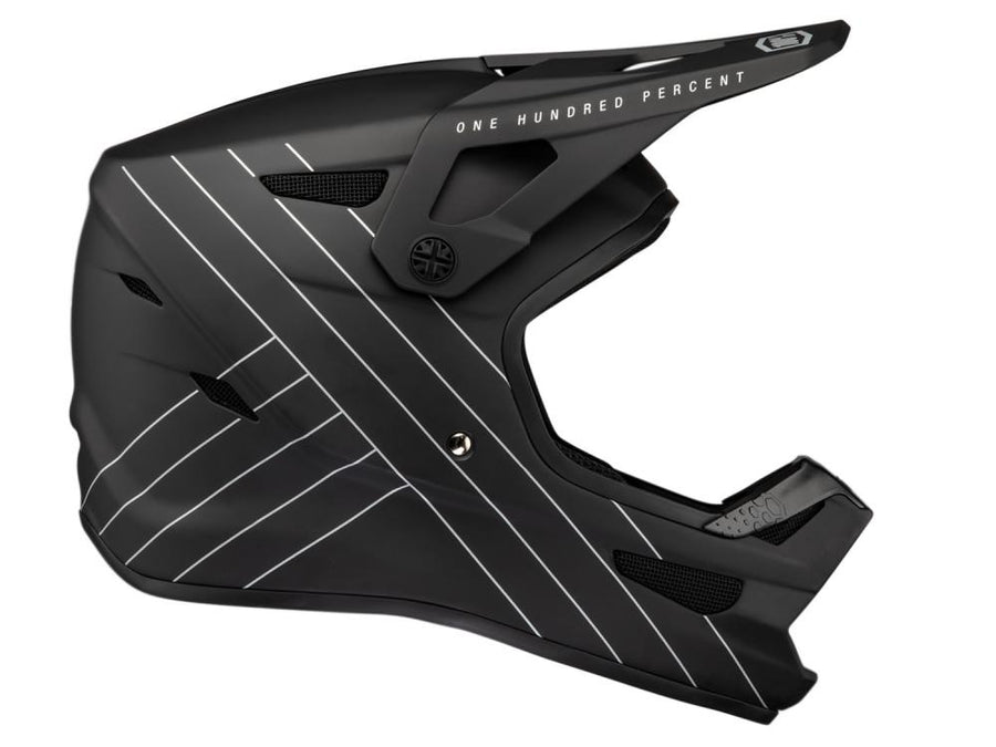 100% Status helmet XXL black - leichter Fullface-Helm mit maximalem Schutz