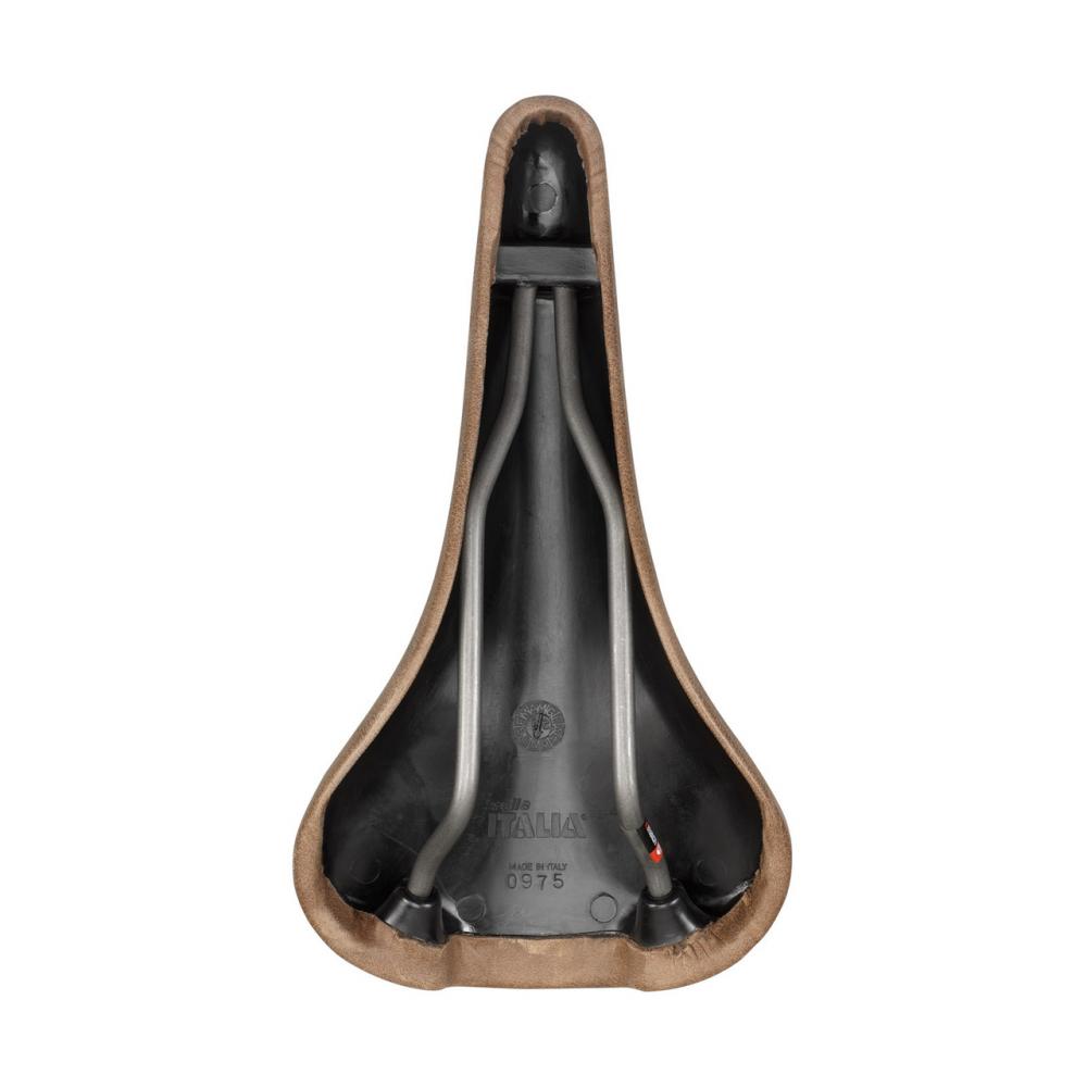 Selle Italia Turbo Bullitt Leder-Sattel L1, 146 × 275 mm - Braun