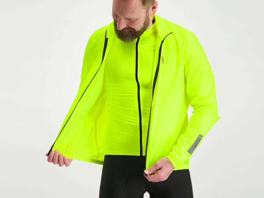BBB Cycling BaseShield BBW-148 Fahrradjacke M neon gelb - ultraleichter Wind- & Regenschutz