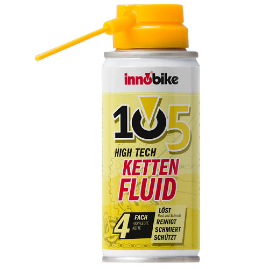 Innobike 105 HIGH TECH Ketten-Fluid Sprühdose 100ml mit Kapillarröhrchen - Pflege- und Schutzspray - Öl, Spray