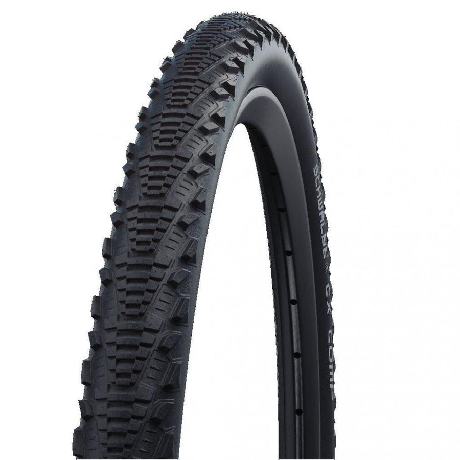 Schwalbe CX COMP Fahrradreifen 700x30C ETRTO 30-622. Schwarzer Reifen mit K-Guard und markantem Profil.