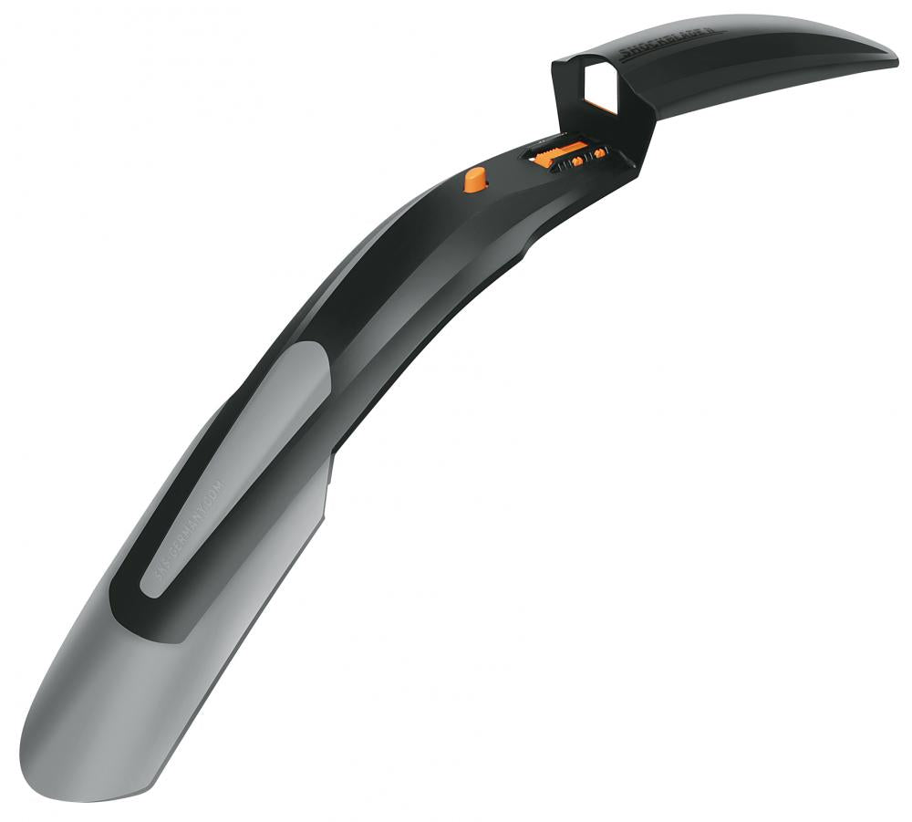 SKS Schutzblech Shockblade Schutzblech für 28 und 29 Fahrräder - hochwertiger 2-Komponenten-Kunststoff Quick-Release-Befestigung geeignet für Reifenbreiten bis 3.0 Zoll