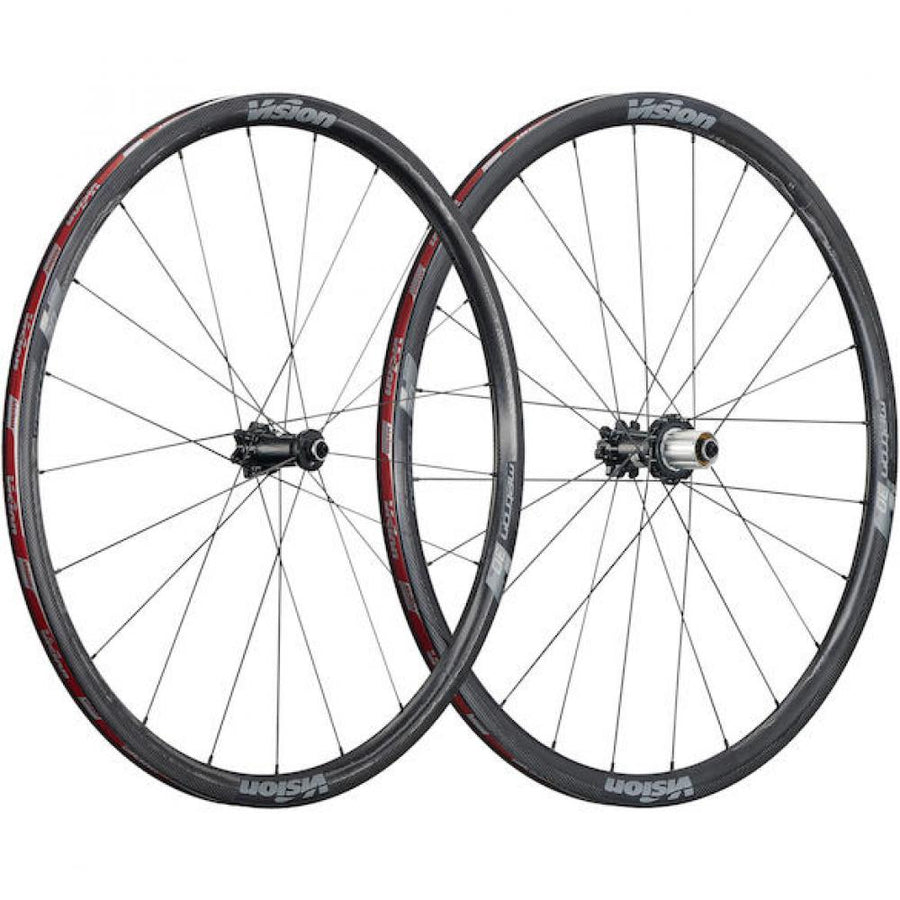 Vision Laufradsatz Metron 30 SL Disc 622x19x30 mm Schwarz - leichter Aero-Carbon-Disc-Laufradsatz