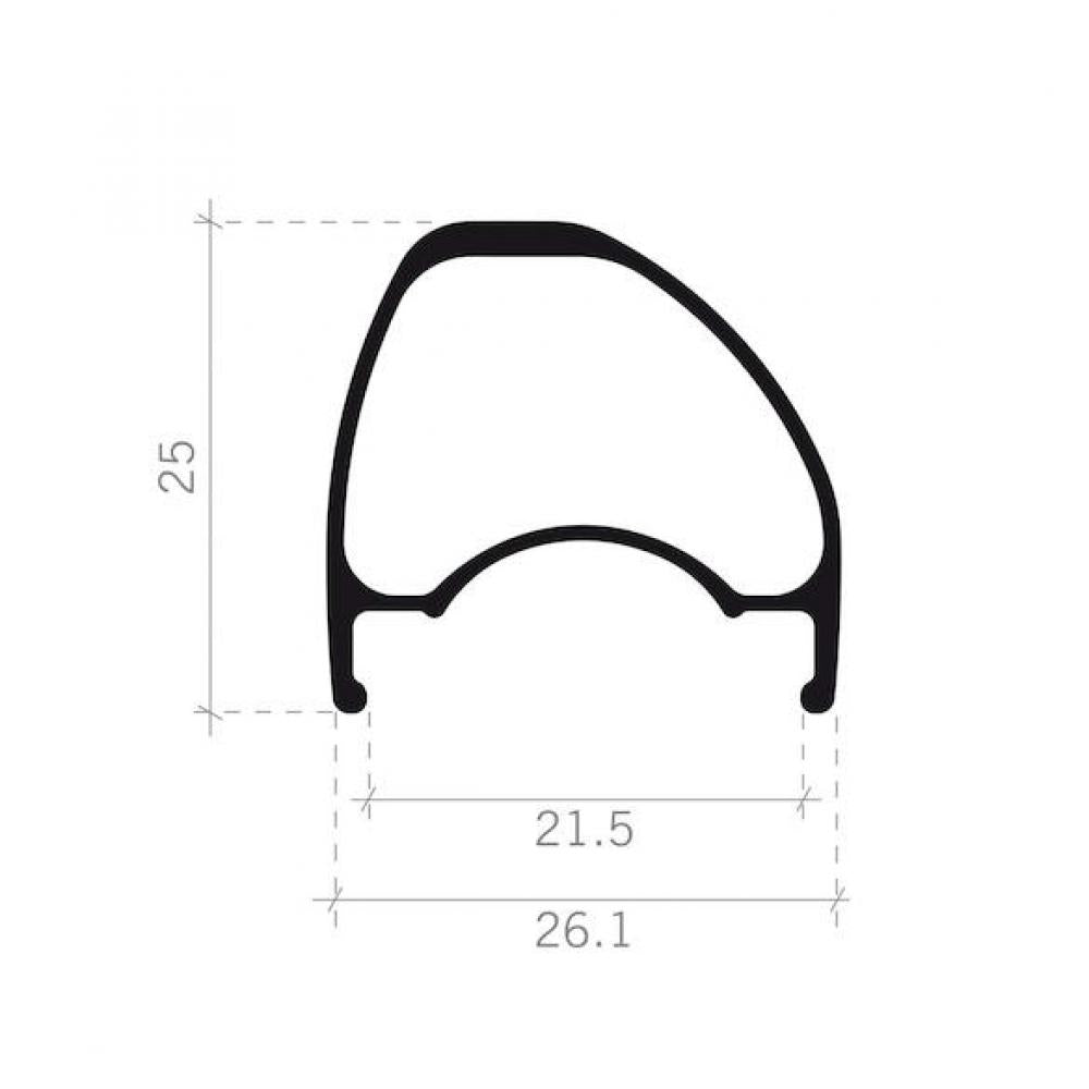 FSA Laufradsatz Non-Series Off-Road 29" 622 x 21,5 mm Schwarz - tubeless-ready Offroad-Performance