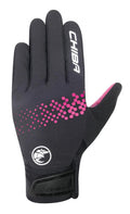 CHIBA Downhill Youth - Radhandschuhe S/M schwarz/pink, atmungsaktiv & touchscreenfähig