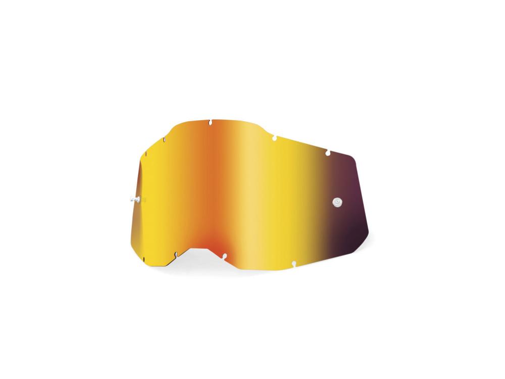 100% Gen 2 Junior replacement lens unis red - verspiegelte Ersatzscheibe für klare Sicht
