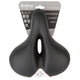 Velo Newport Gemini Damen-Fahrradsattel, schwarz/grau, 245x212 mm, Memory Foam, O-Zone Full Cut, D2-Konstruktion, Elastomer-Federung