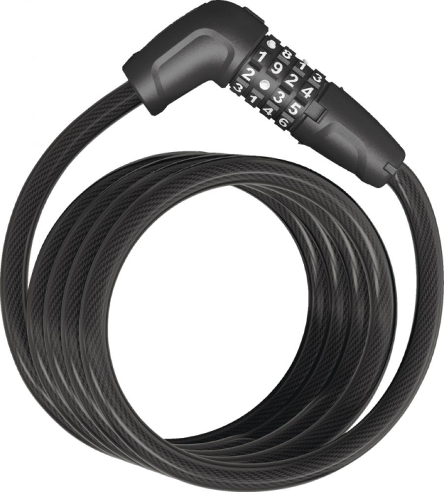 ABUS Numero 5510C Spiralkabelschloss - 180 cm Schwarz