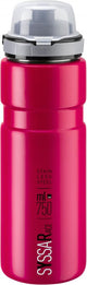 ELITE Syssa Race Trinkflasche 750ml Rubinrot matt - Edelstahl Fahrrad Trinkflasche isoliert für Rennrad MTB