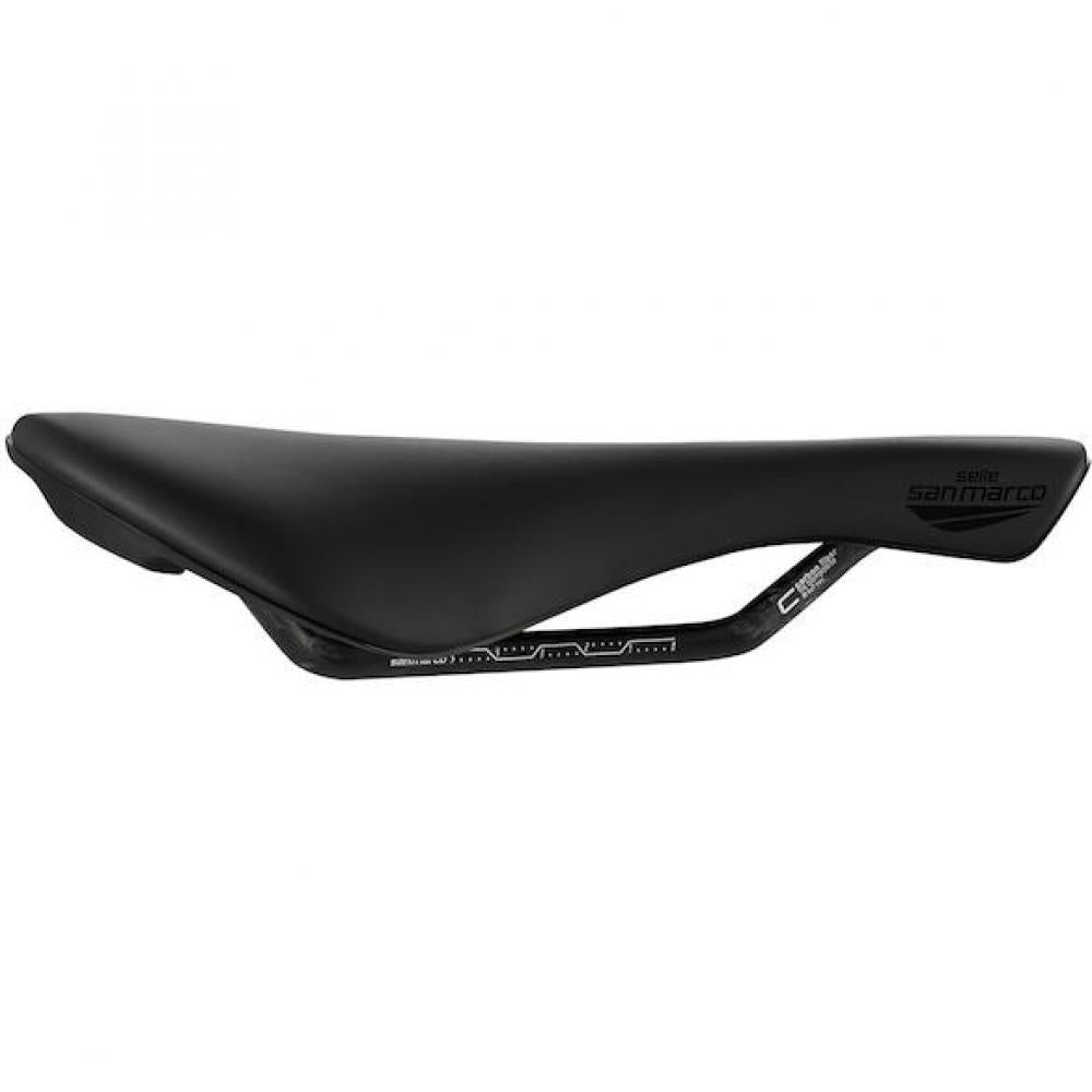 Selle San Marco Sattel Mantra Carbon FX 150 x 245 mm Schwarz - leichter Performance-Sattel