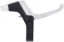 CONTEC Kinderbremshebel BL-K20 rechts, Aluminium, für V-Brakes, 12-16" Fahrräder, Lenker Ø 19 mm, 3-Finger-Hebel, schwarz/silber